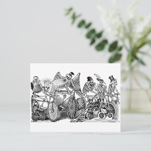 1800年代後半のメキシコで行われたカラベラ・ビシクリスト ポストカード (スタンド正面)