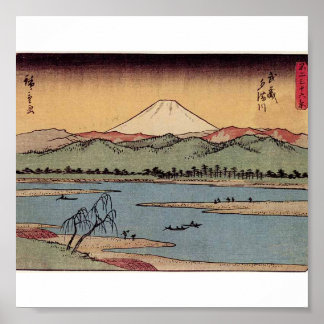 1800年代頃の日本の富士山 ポスター
