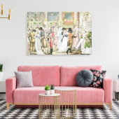 1800年以降のオペラの衣装ボール キャンバスプリント (インサイチュ (リビング))