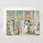 1800年以降のオペラの衣装ボール ポストカード (正面/裏面)