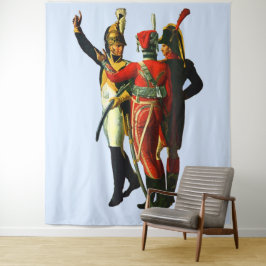 1800年頃フランスのの3人の兵士 タペストリー