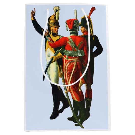 1800年頃フランスのの3人の兵士 ミディアムペーパーバッグ (正面)