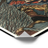 1800日本の年代頃の戦士アート ポスター (角)