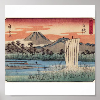 1800素晴らし年代頃の日本の富士山 ポスター