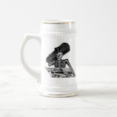 1800'sメキシコ頃"人々Calavera"の ビールジョッキ (左)