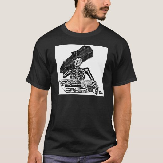 1800'sメキシコ頃"人々Calavera"の Tシャツ (正面)