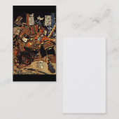 1800's名刺頃戦闘の武士、 名刺 (正面/裏面)
