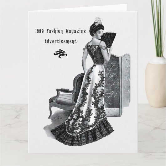 1800s夕べガウン カード (正面)