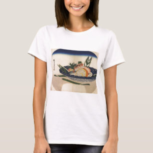 1800's頃寿司のボールの古代絵画 tシャツ