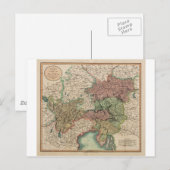 1801年のオーストリアのサークルの地図ジョン・カリー ポストカード (正面/裏面)