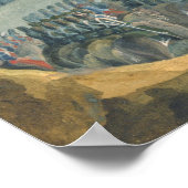 1801年のロシアのトルコ戦争の場面 ポスター (角)