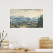 1801年のロシアのトルコ戦争の場面 ポスター (キッチン)