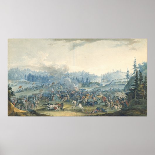 1801年のロシアのトルコ戦争の場面 ポスター (正面)