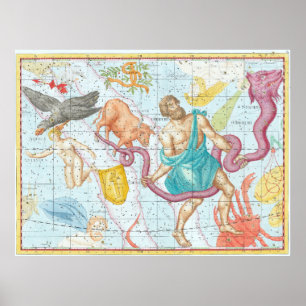 1801年の天地図 ポスター