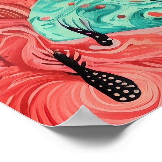 1801年の宇宙超現実主義の夢風景 ポスター (角)