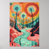 1801年の宇宙超現実主義の夢風景 ポスター (正面)