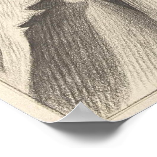 1802年にかごに座る猫 ポスター (角)