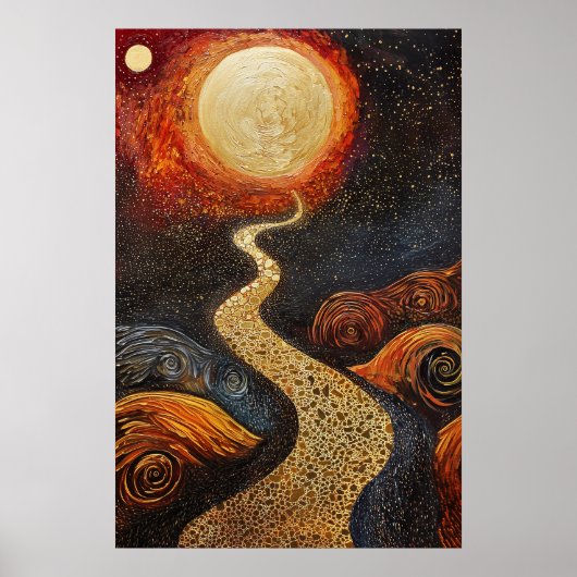 1803年の宇宙超現実主義の夢の風景 ポスター (正面)