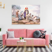 1804年に出版されたアーティストによる埋葬(colo) キャンバスプリント (インサイチュ (リビング))