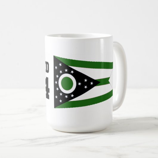 1804年に設立されたオハイオ州コーヒーマグ コーヒーマグカップ (正面右)