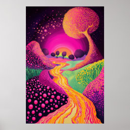 1804年の宇宙超現実主義の夢の風景 ポスター