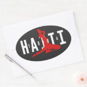 1804 Neg Mawon Haiti Neg Marron Haiti Ovalステッカー 楕円形シール (封筒)