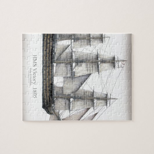 1805年の勝利の船 ジグソーパズル (横)