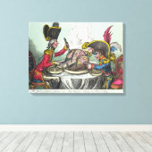 1805年の梅プリン キャンバスプリント (インサイチュ (ウッドフロア))