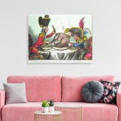 1805年の梅プリン キャンバスプリント (インサイチュ (リビング))