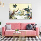 1805年の梅プリン キャンバスプリント (インサイチュ (リビング))