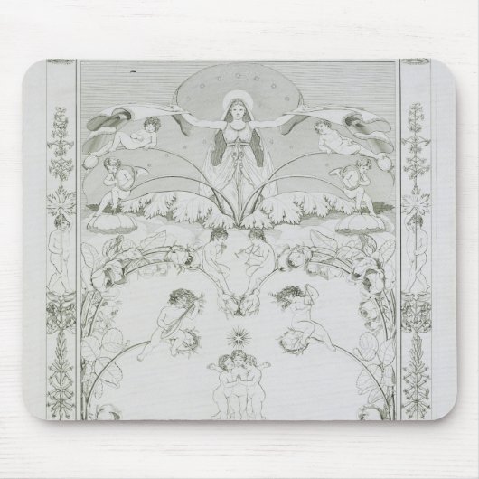 1805年均等になること マウスパッド (正面)