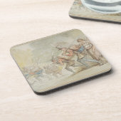 1805年3月の兵士(ペン及びインクおよびwatercolo コースター (左側)