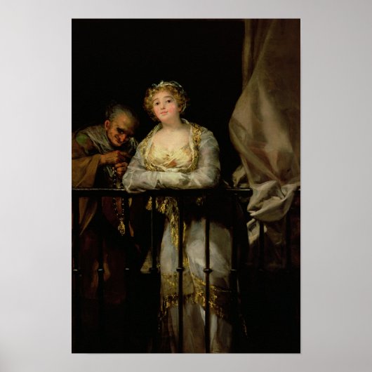 1805年～12年、バルコニーのマヤとセレスティナ ポスター (正面)