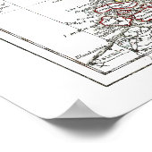 1806の地図 – ラレピュブリックバタベ ポスター (角)