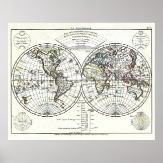 1806アトラスの地図：エリスソンのエウスタッシュによるラマッペモンデ ポスター