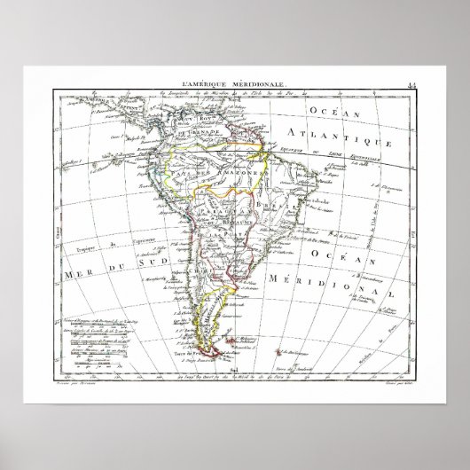 1806マップ – メリディオナーレ ポスター (正面)