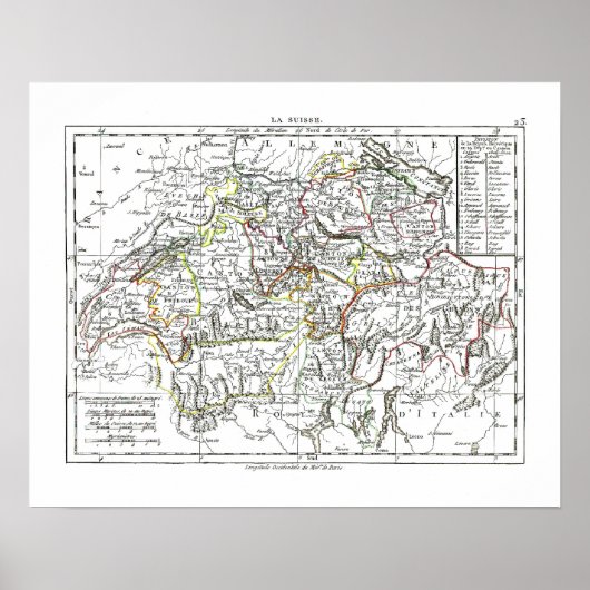 1806マップ – ラスイス ポスター (正面)