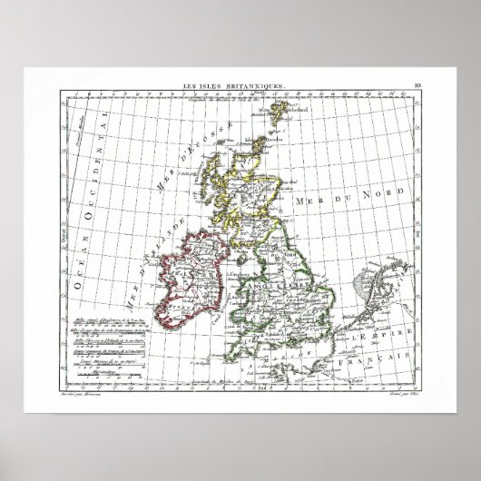 1806マップ – レアイルブリタニーク ポスター (正面)