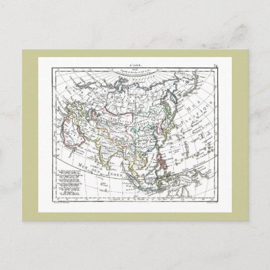 1806地図 – ラシー ポストカード (正面)