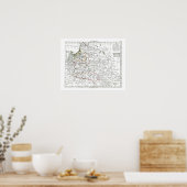 1806地図 – ラポローニュ ポスター (キッチン)