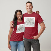 1806地図- La Suisse Tシャツ (ユニセックス)