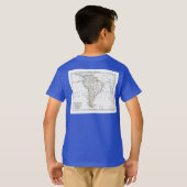 1806地図- L'Amérique Méridionale Tシャツ (裏面フル)