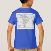 1806地図- L'Amérique Méridionale Tシャツ (裏面)
