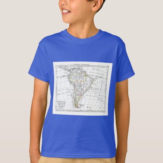 1806地図- L'Amérique Méridionale Tシャツ (正面)