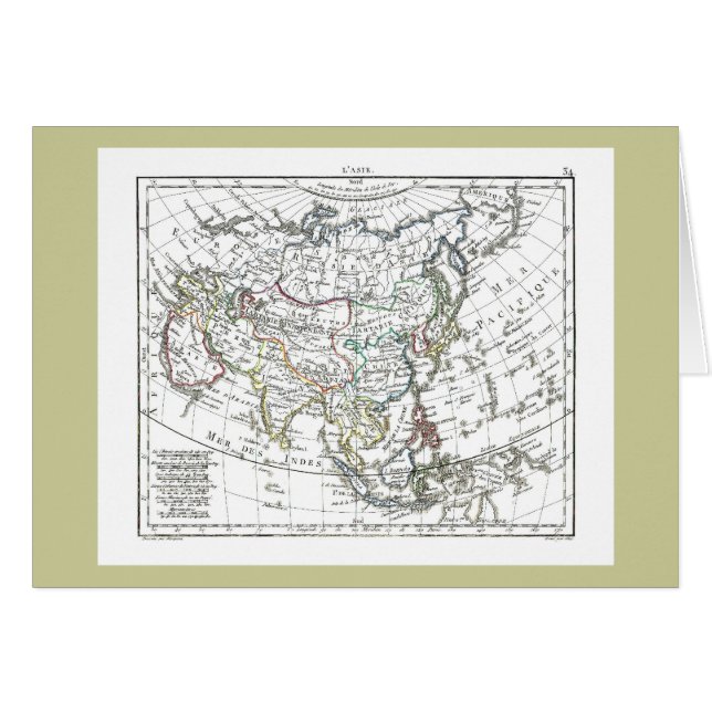 1806地図- L'Asie (正面横)