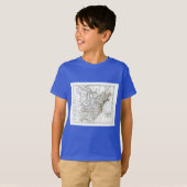 1806地図- Les Etats Unisのd'Amrique Tシャツ (正面フル)