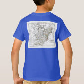1806地図- Les Etats Unisのd'Amrique Tシャツ (裏面)