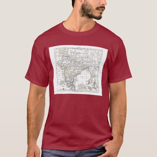 1806地図- L'Inde Tシャツ (正面)