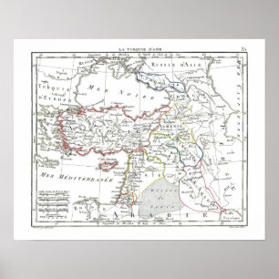 1806年の地図 – ターキー・ダシー ポスター