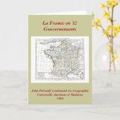 1806年の地図 – ラフランスエン32グーベネメンツ カード (黄色い花)